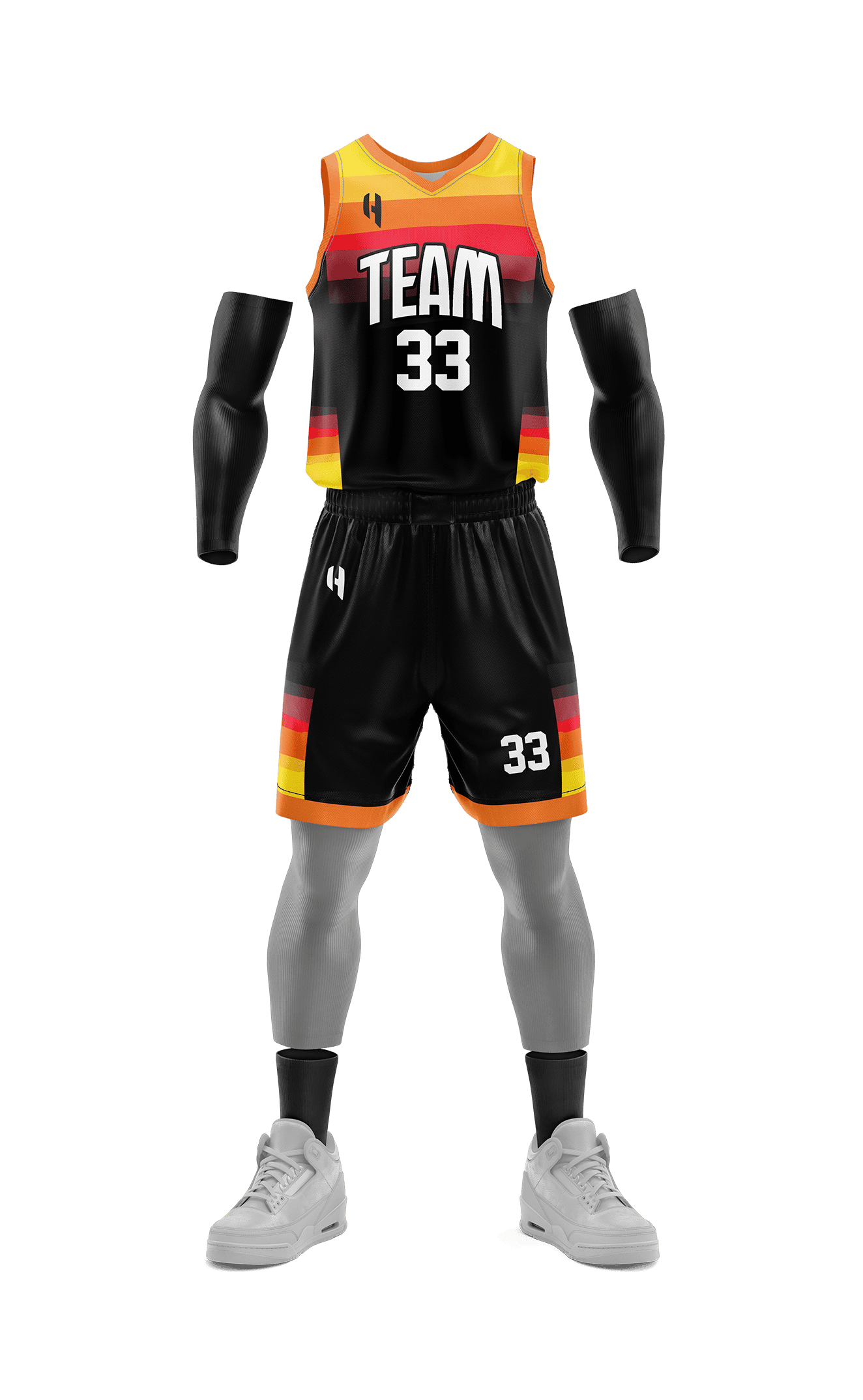 Custom KIDS Basketball Jersey and Shorts Set with Personalized Player Name, Number, and Team Name | HX190BS | Customize This!