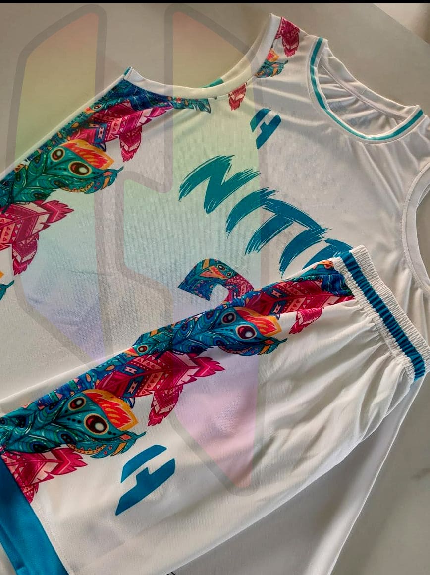 Custom KIDS Basketball Jersey and Shorts Set with Personalized Player Name, Number, and Team Name | HX133BS | Customize This!