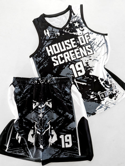 Custom Basketball Jersey and Shorts Set with Personalized Player Name, Number, and Team Name | HX444BS | Customize This!