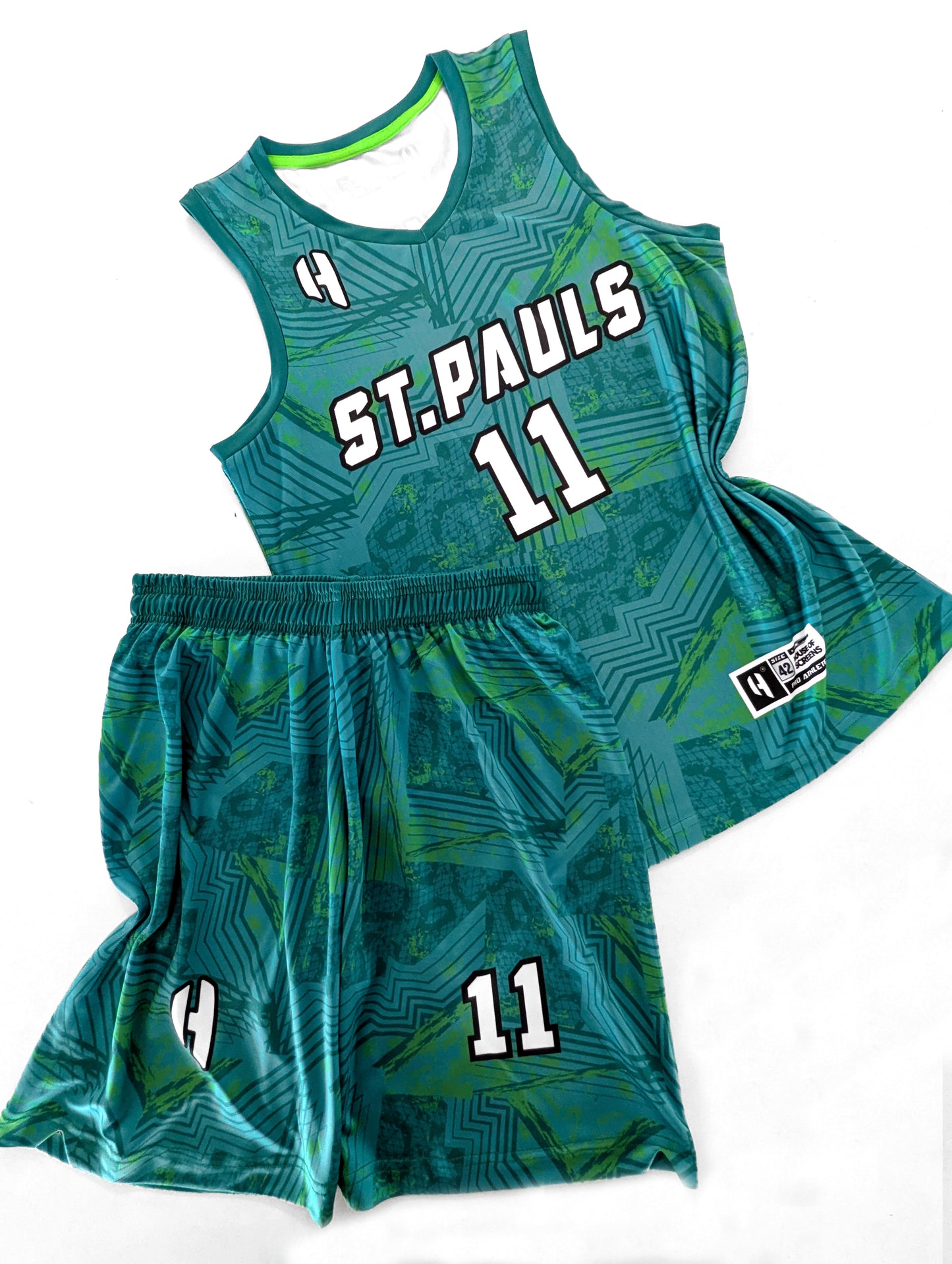 Custom Basketball Jersey and Shorts Set with Personalized Player Name, Number, and Team Name | HX382BS | Customize This!