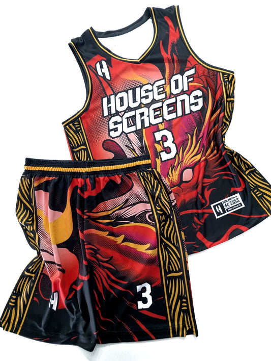 Custom Basketball Jersey and Shorts Set with Personalized Player Name, Number, and Team Name | HX435BS | Customize This!