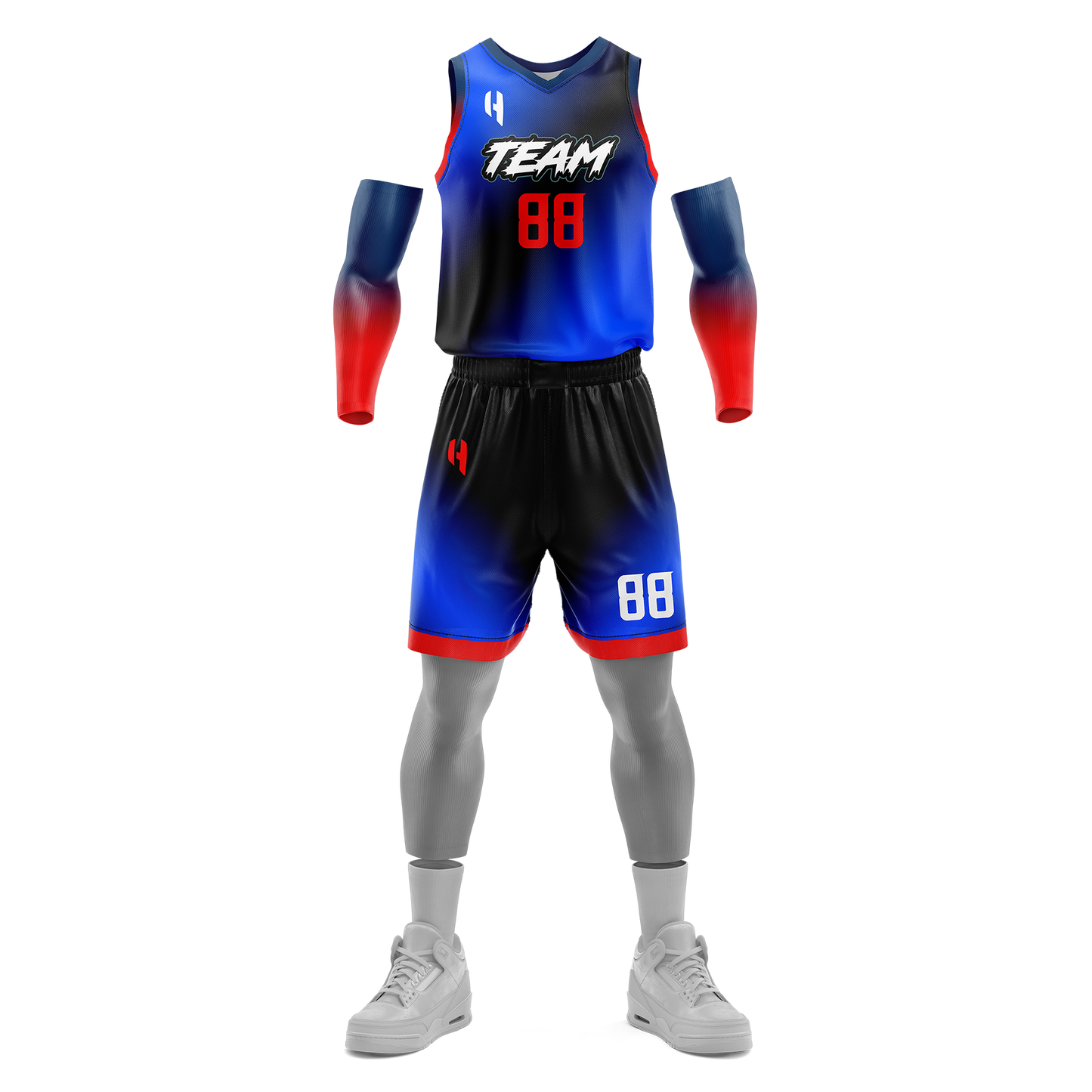 Custom KIDS Basketball Jersey and Shorts Set with Personalized Player Name, Number, and Team Name | HX101BS | Customize This!