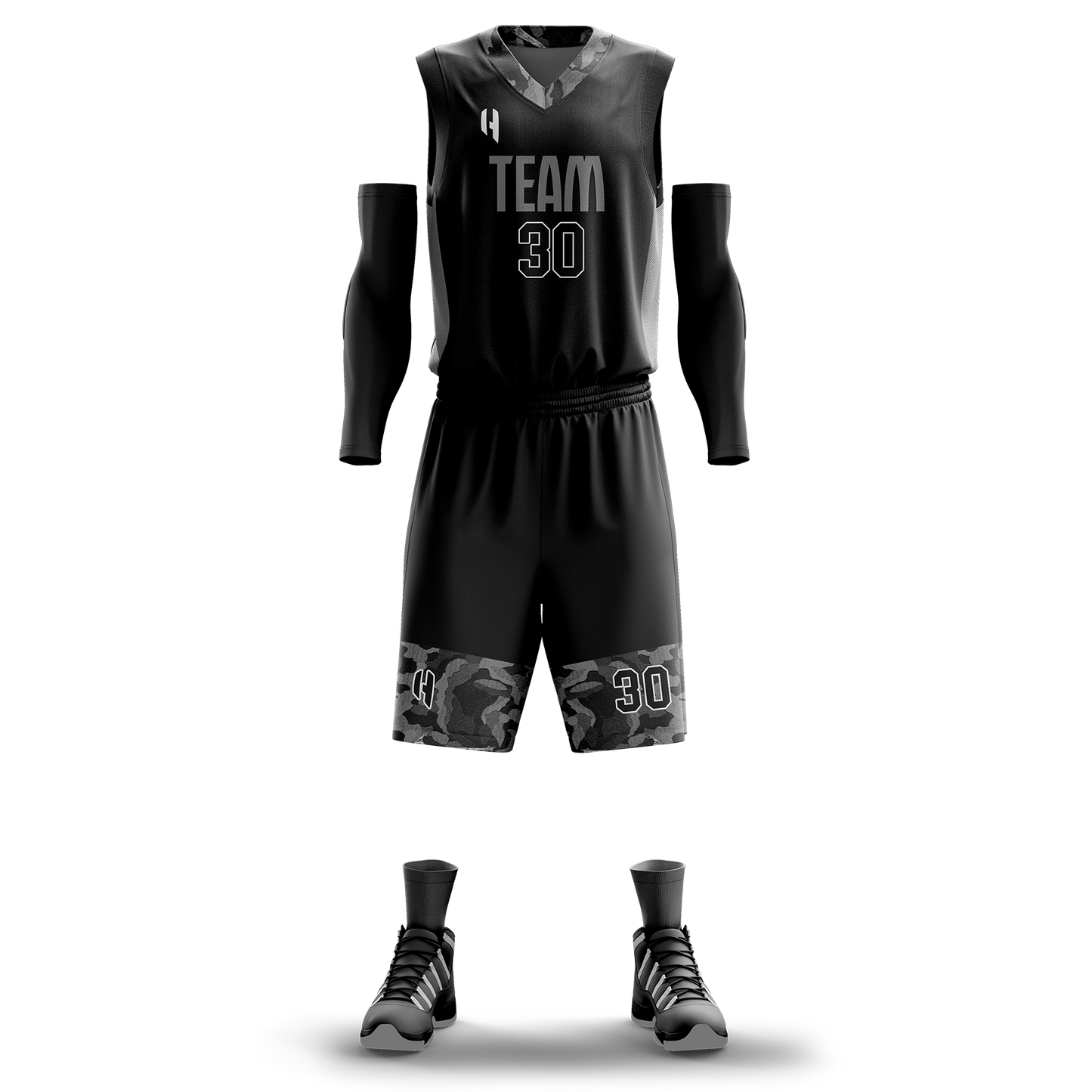 Custom KIDS Basketball Jersey and Shorts Set with Personalized Player Name, Number, and Team Name | HX114BS | Customize This!