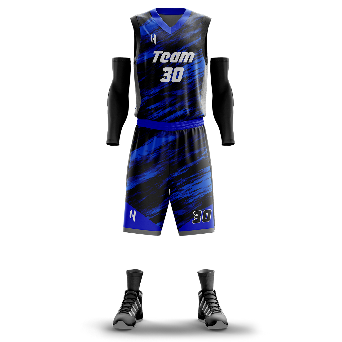 Custom KIDS Basketball Jersey and Shorts Set with Personalized Player Name, Number, and Team Name | HX115BS | Customize This!