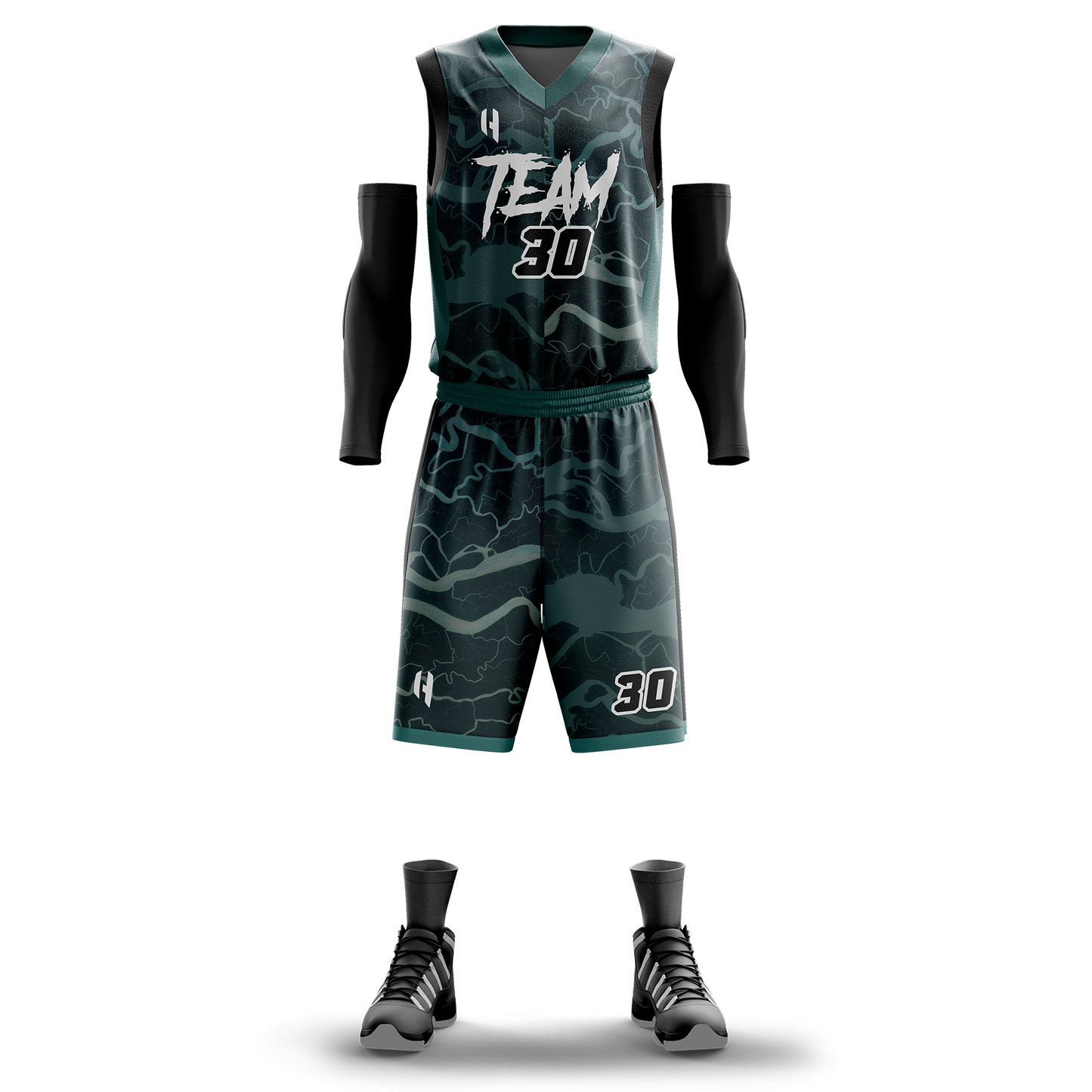 Custom KIDS Basketball Jersey and Shorts Set with Personalized Player Name, Number, and Team Name | HX116BS | Customize This!