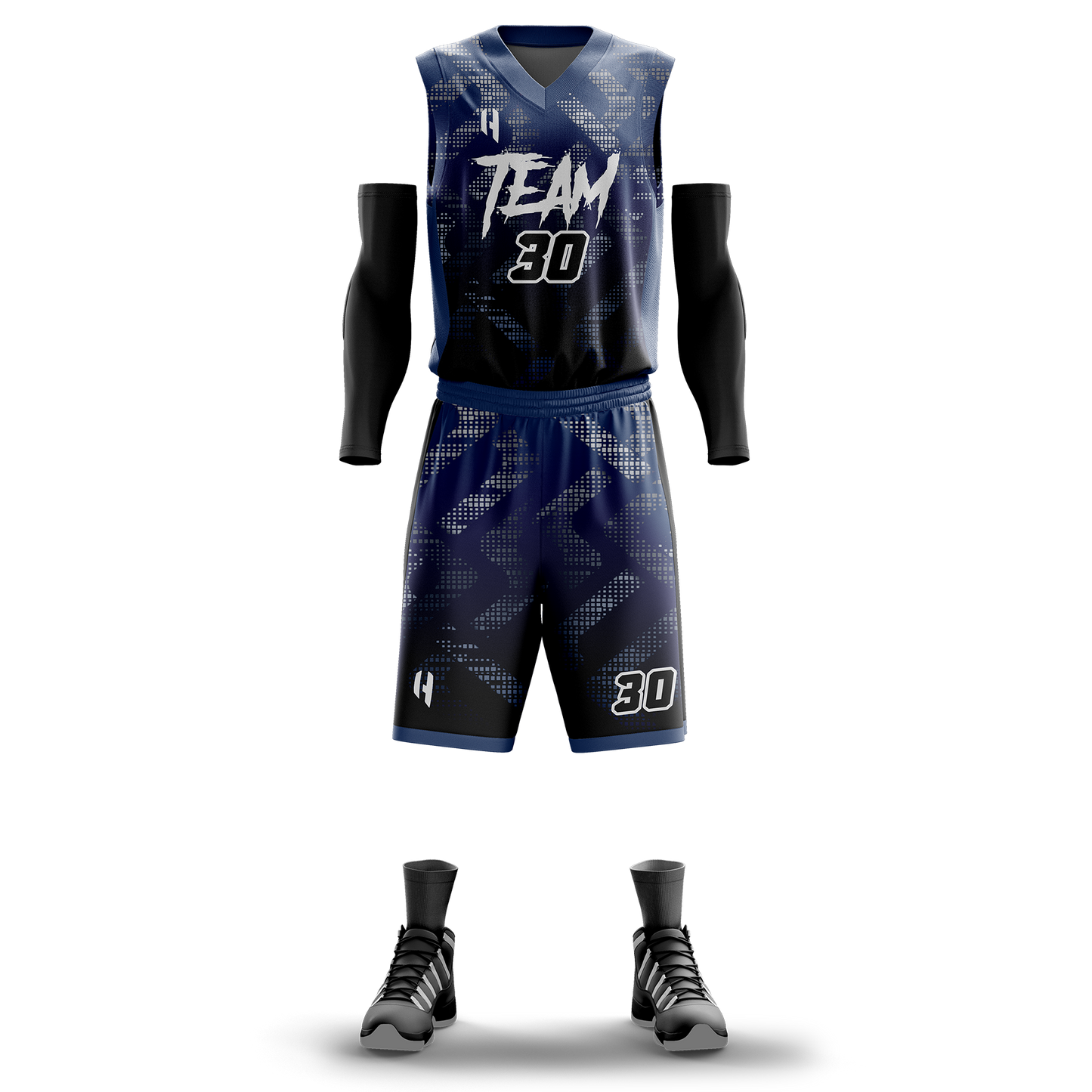 Custom KIDS Basketball Jersey and Shorts Set with Personalized Player Name, Number, and Team Name | HX117BS | Customize This!