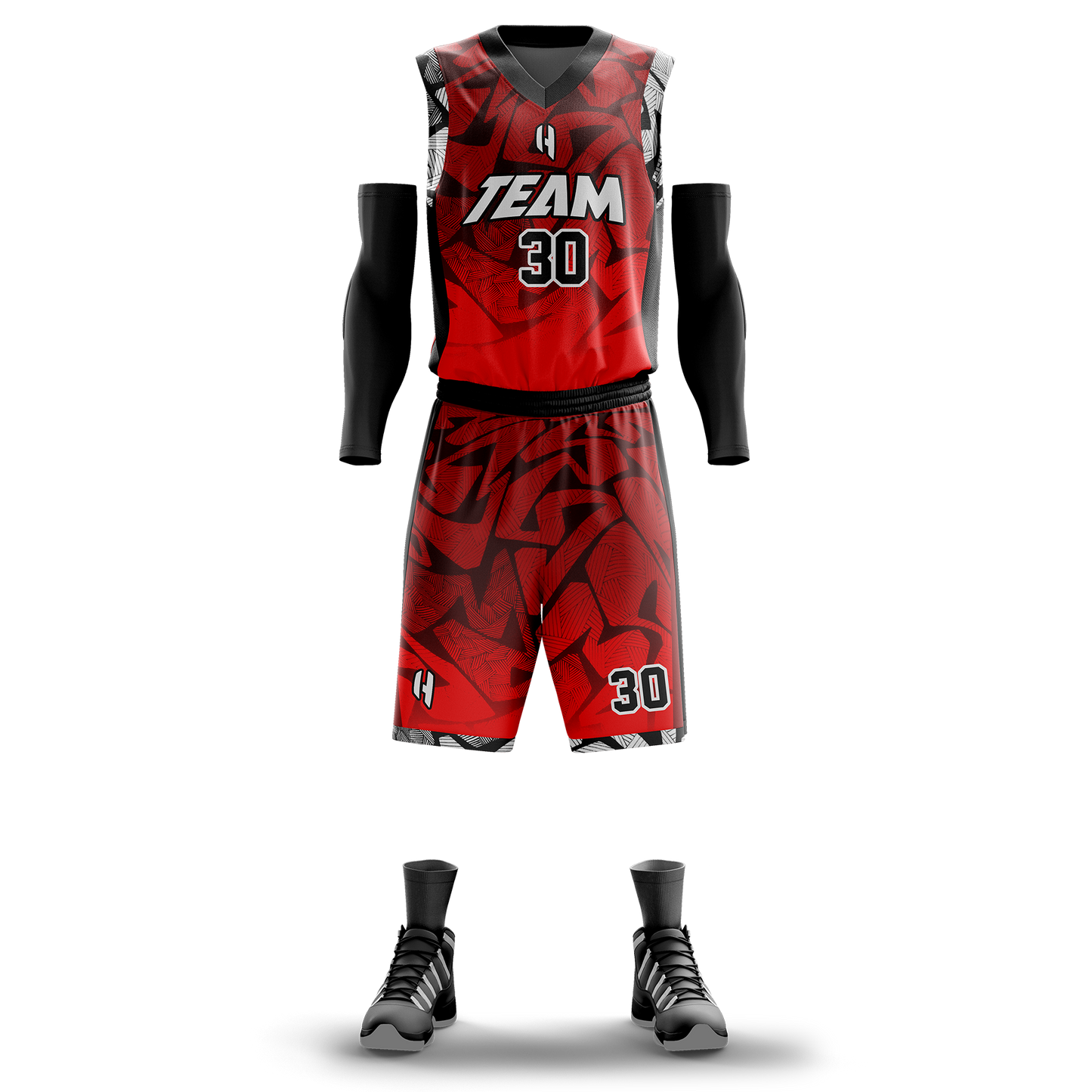 Custom KIDS Basketball Jersey and Shorts Set with Personalized Player Name, Number, and Team Name | HX118BS | Customize This!