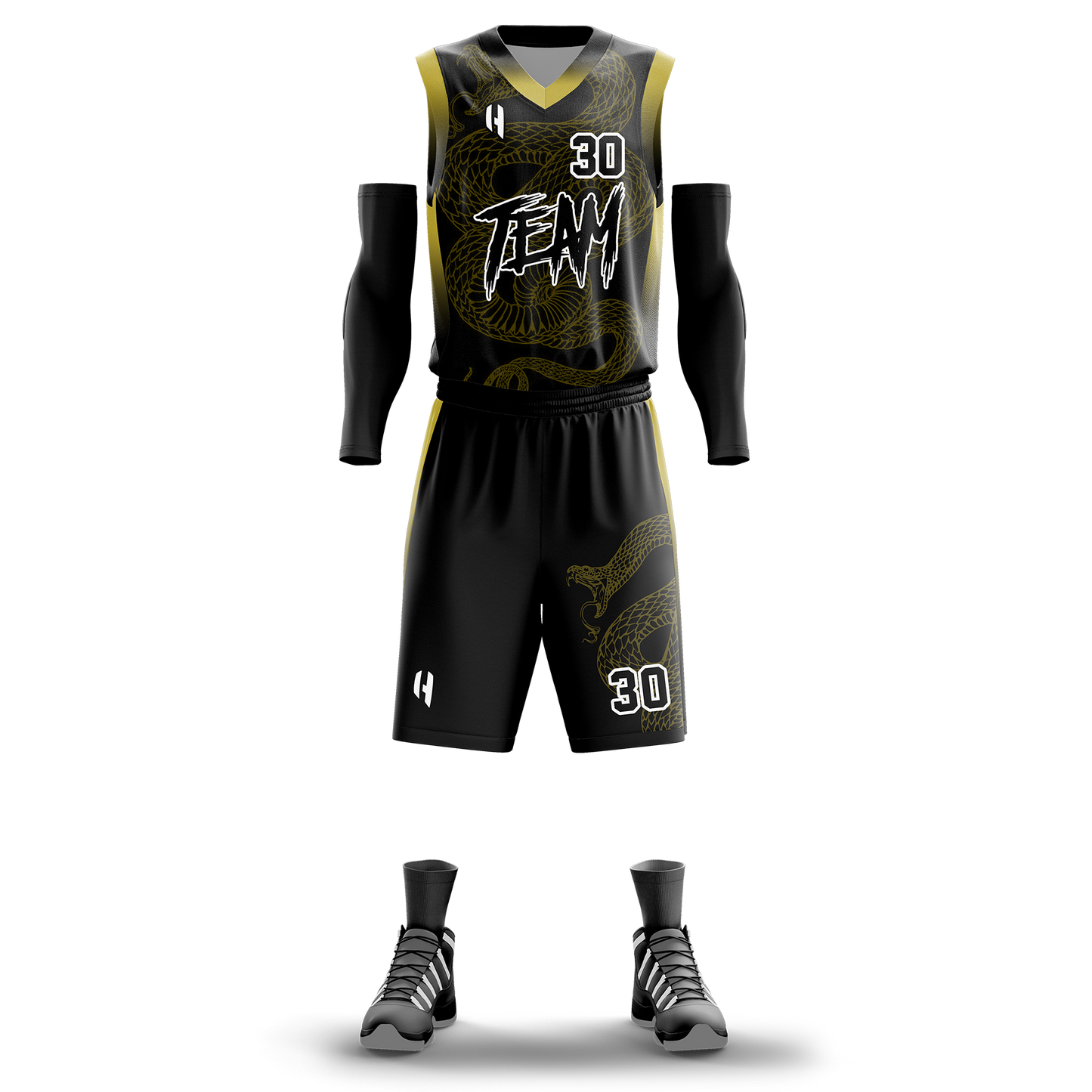 Custom KIDS Basketball Jersey and Shorts Set with Personalized Player Name, Number, and Team Name | HX120BS | Customize This!