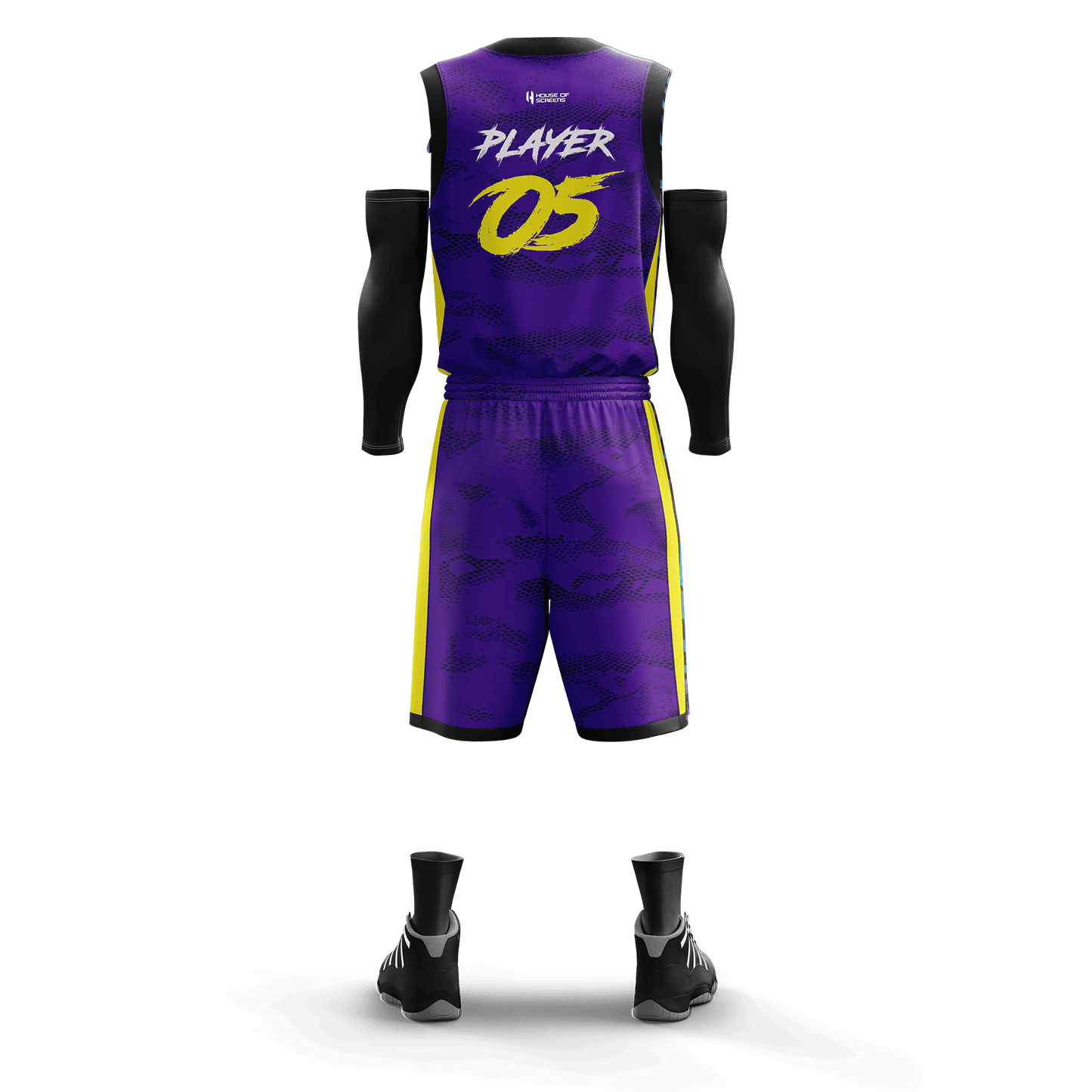 Custom KIDS Basketball Jersey and Shorts Set with Personalized Player Name, Number, and Team Name | HX12BS | Customize This!