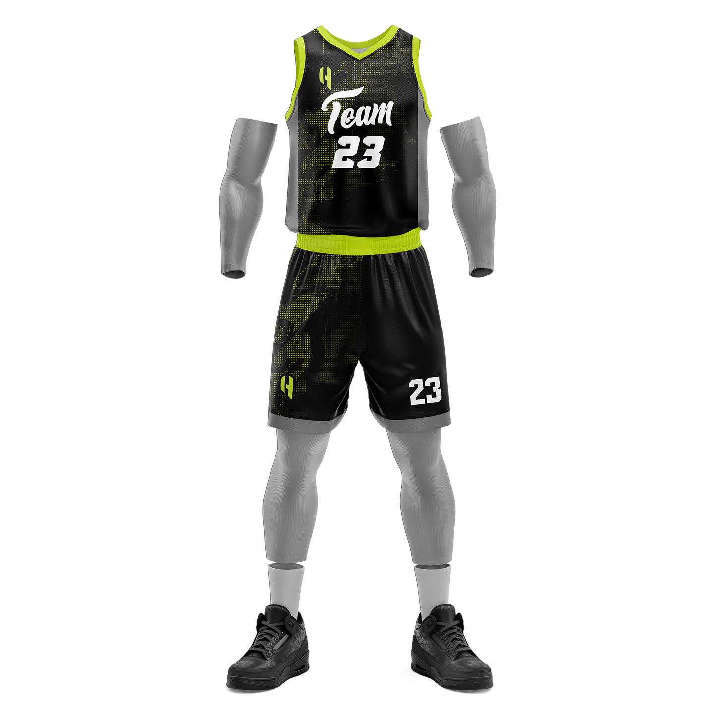 Custom KIDS Basketball Jersey and Shorts Set with Personalized Player Name, Number, and Team Name | HX136BS | Customize This!
