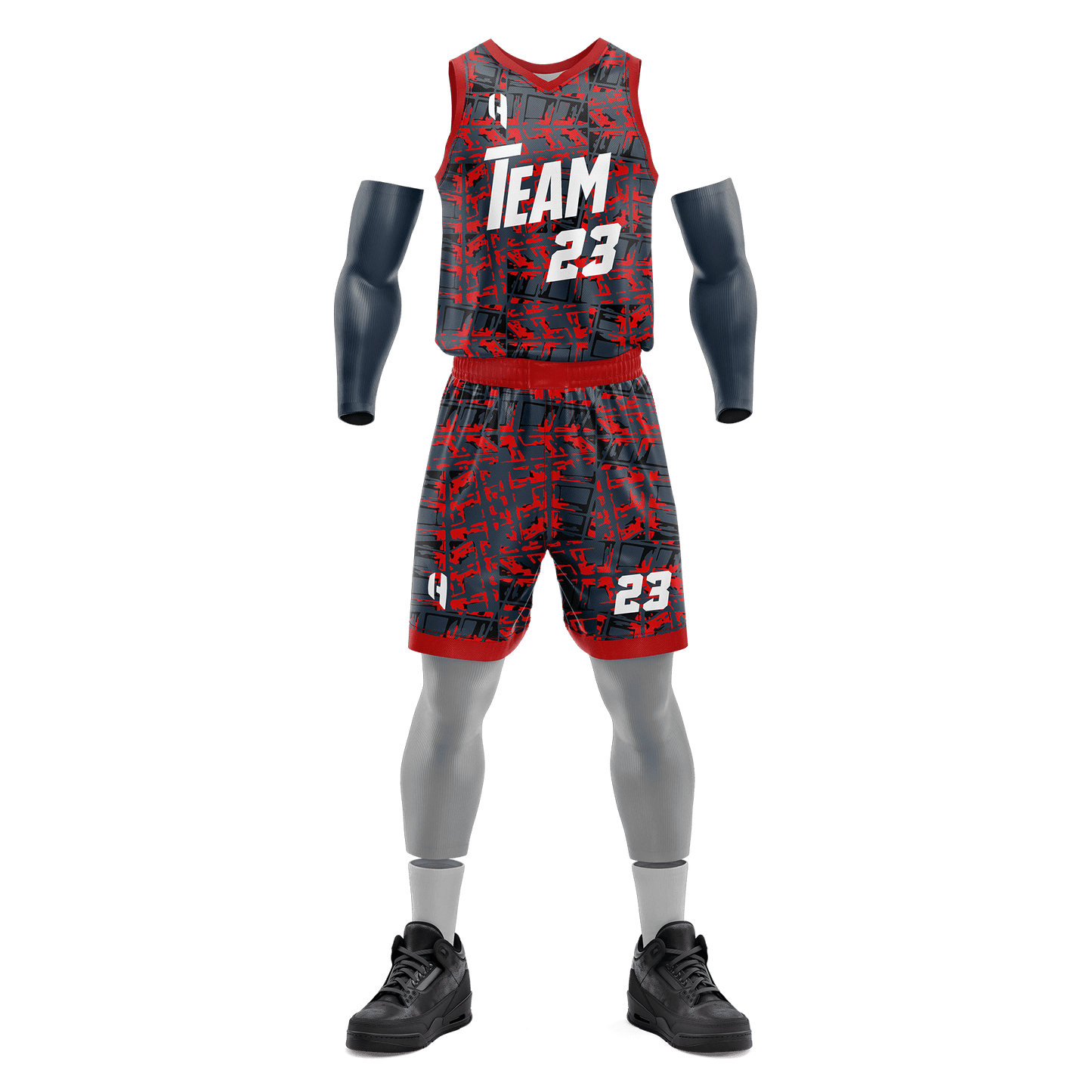 Custom KIDS Basketball Jersey and Shorts Set with Personalized Player Name, Number, and Team Name | HX138BS | Customize This!