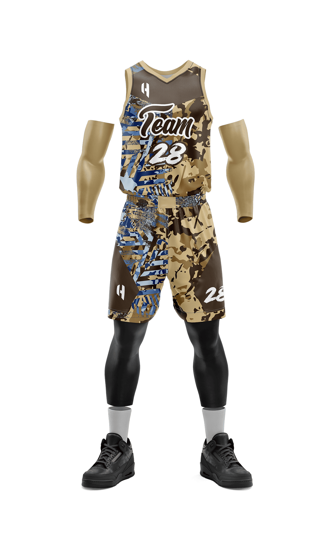 Custom KIDS Basketball Jersey and Shorts Set with Personalized Player Name, Number, and Team Name | | HX160BS | Customize This!