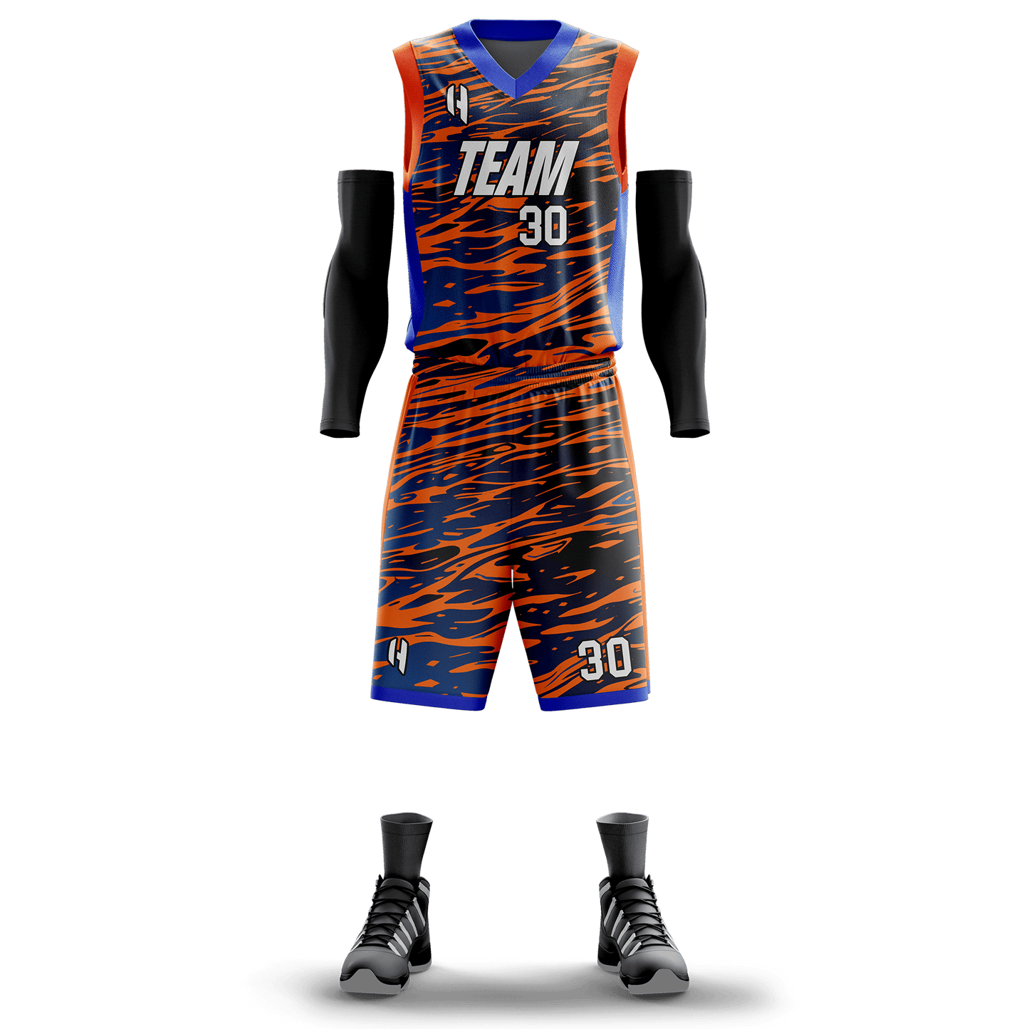 Custom KIDS Basketball Jersey and Shorts Set with Personalized Player Name, Number, and Team Name | | HX16BS | Customize This!