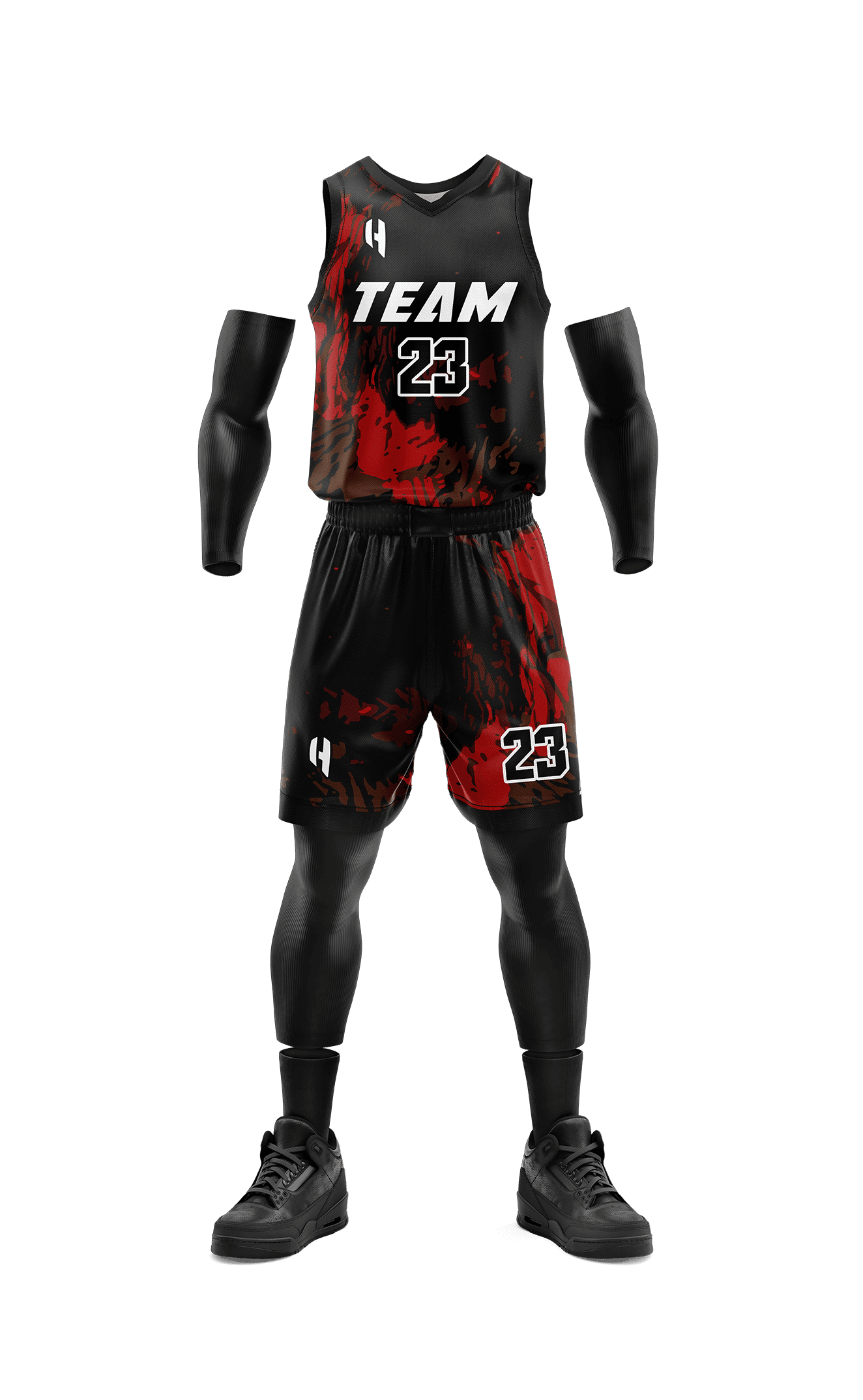 Custom KIDS Basketball Jersey and Shorts Set with Personalized Player Name, Number, and Team Name || HX170BS | Customize This!