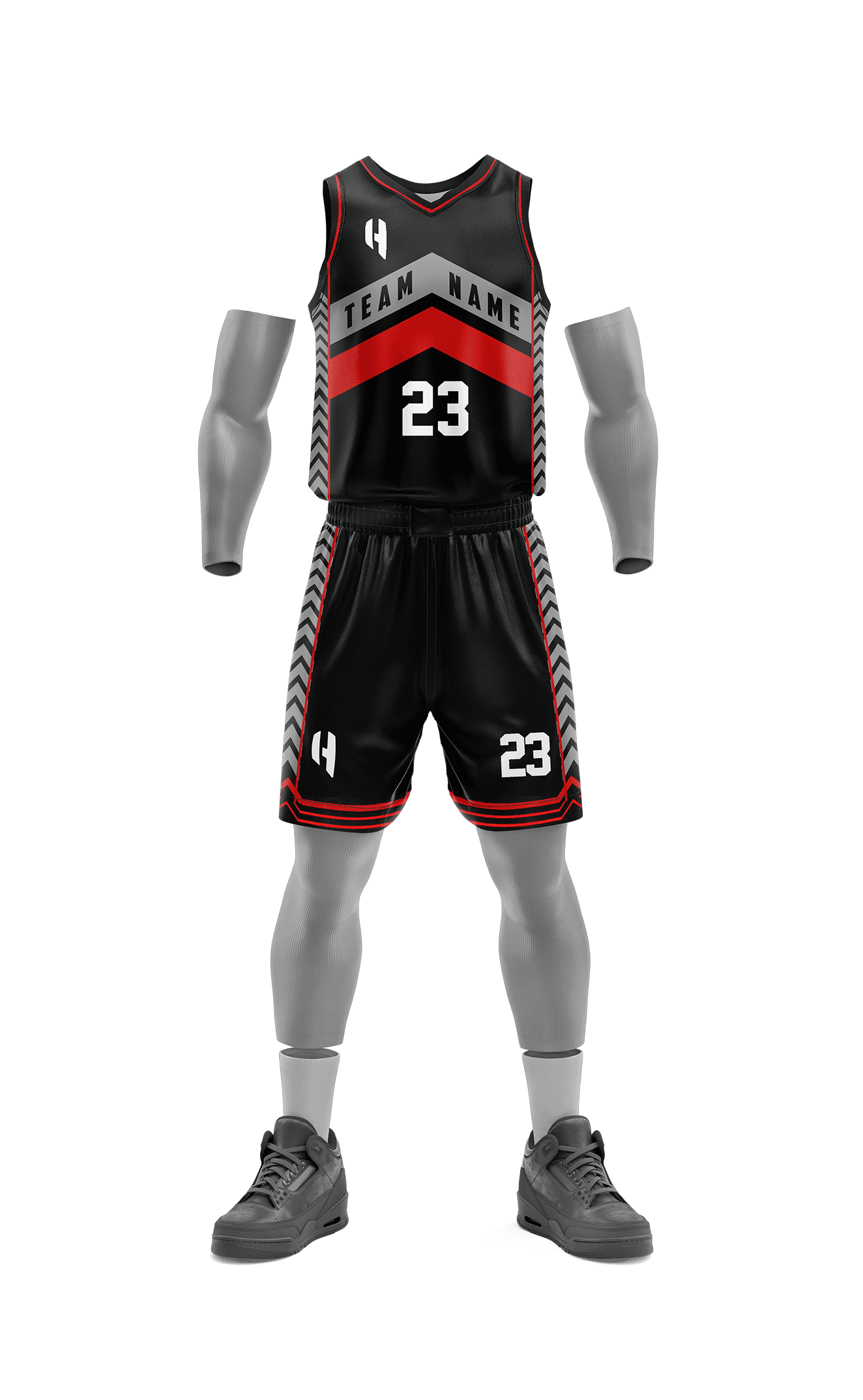 Custom KIDS Basketball Jersey and Shorts Set with Personalized Player Name, Number, and Team Name | HX178BS | Customize This!