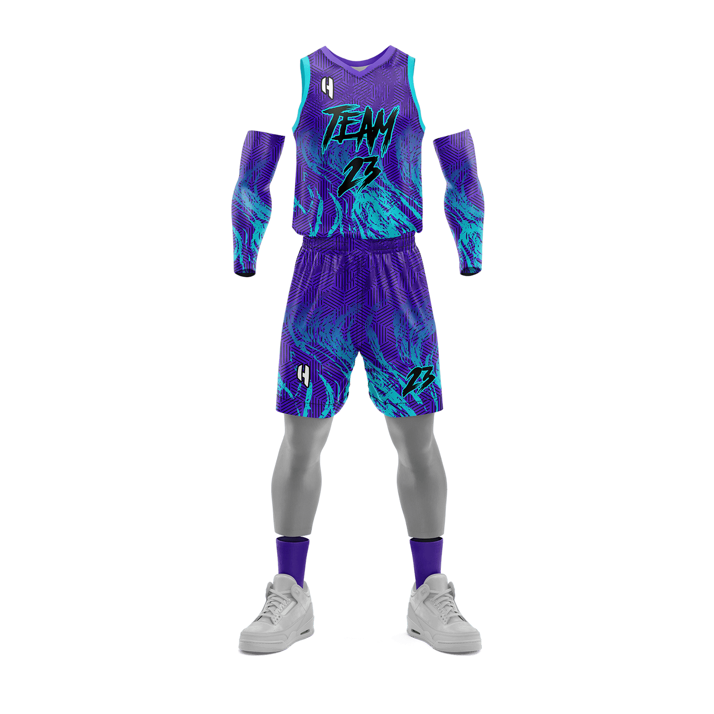 Custom Basketball Jersey and Shorts Set with Personalized Player Name, Number, and Team Name | HX200BS | Customize This!