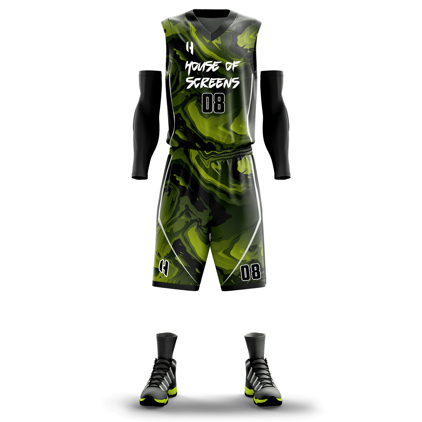 Custom KIDS Basketball Jersey and Shorts Set with Personalized Player Name, Number, and Team Name | HX20BS | Customize This!