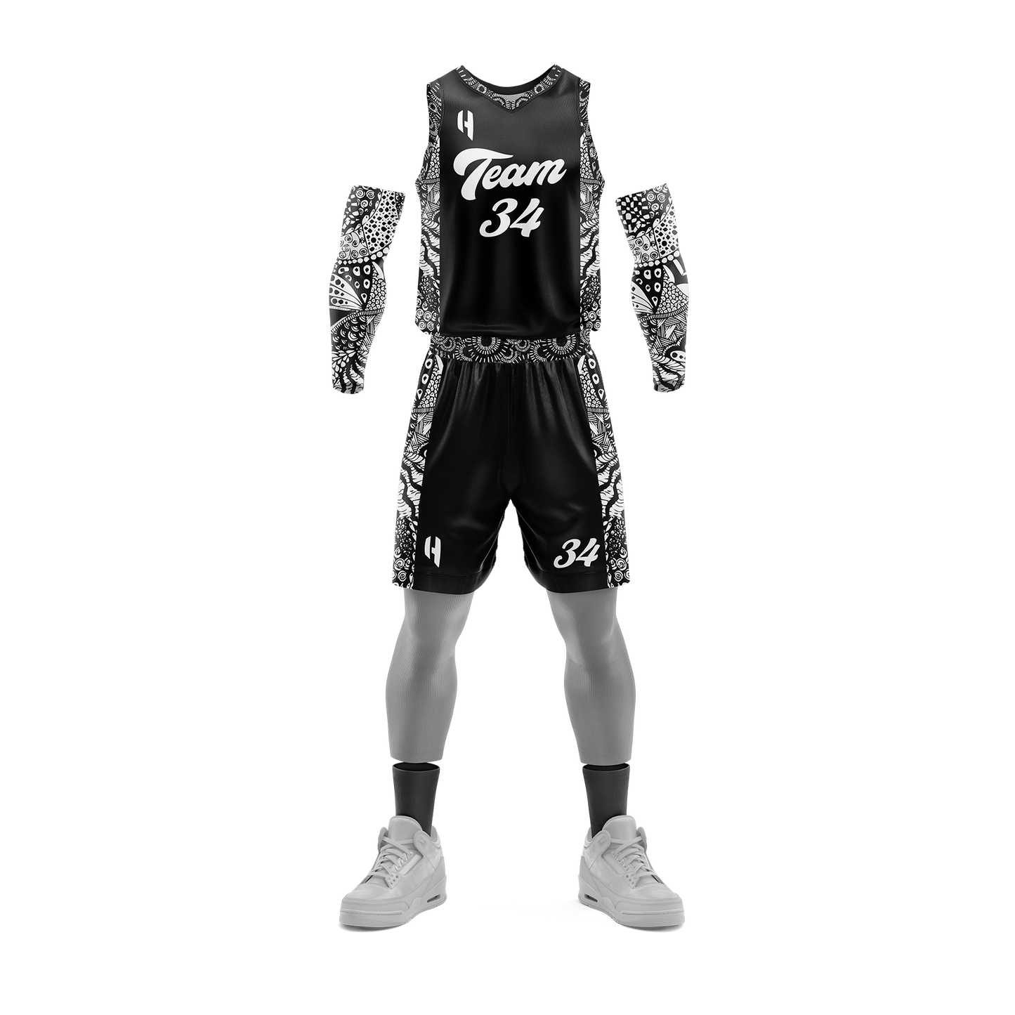 Custom KIDS Basketball Jersey and Shorts Set with Personalized Player Name, Number, and Team Name | HX220BS | Customize This!
