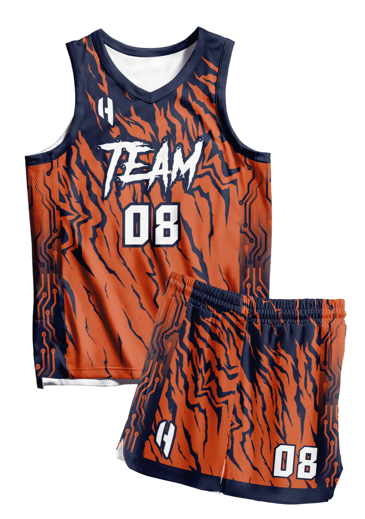 Custom Basketball Jersey and Shorts Set with Personalized Player Name HOUSE OF SCREENS