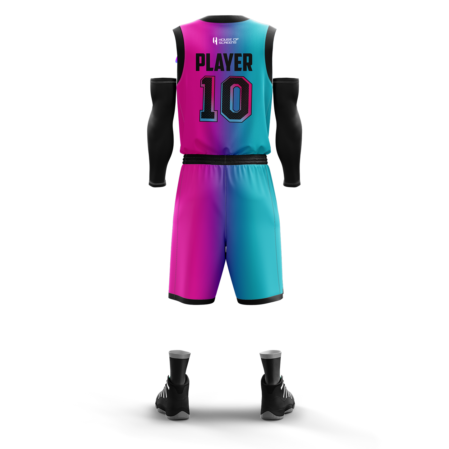 Custom KIDS Basketball Jersey and Shorts Set with Personalized Player Name, Number, and Team Name | HX30BS | Customize This!