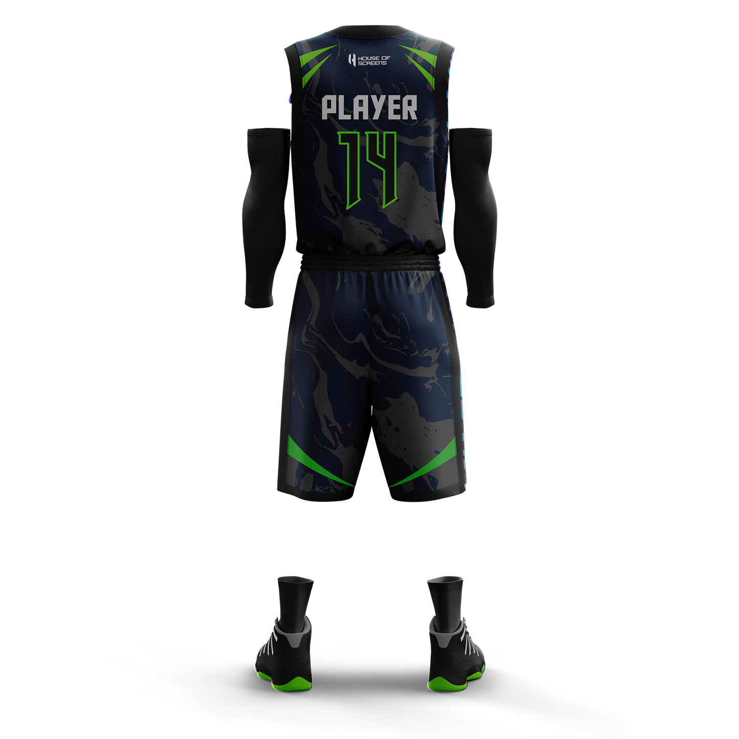 Custom KIDS Basketball Jersey and Shorts Set with Personalized Player Name, Number, and Team Name | HX32BS | Customize This!