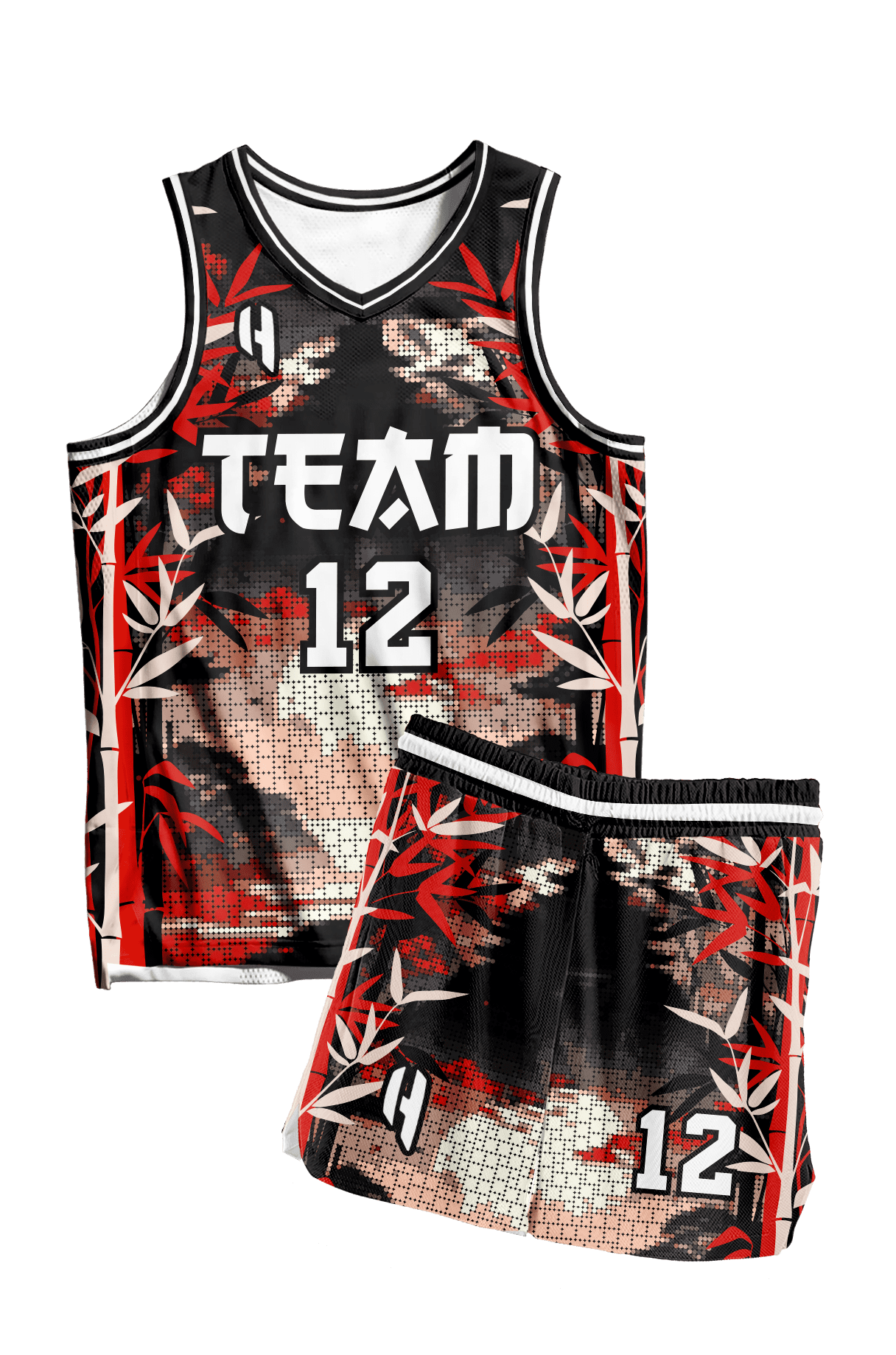 Custom Basketball Jersey and Shorts Set with Personalized Player Name HOUSE OF SCREENS