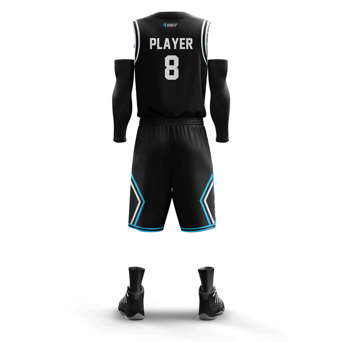 Custom Basketball Jersey and Shorts Set with Personalized Player Name, Number, and Team Name | HX37BS | Customize This!