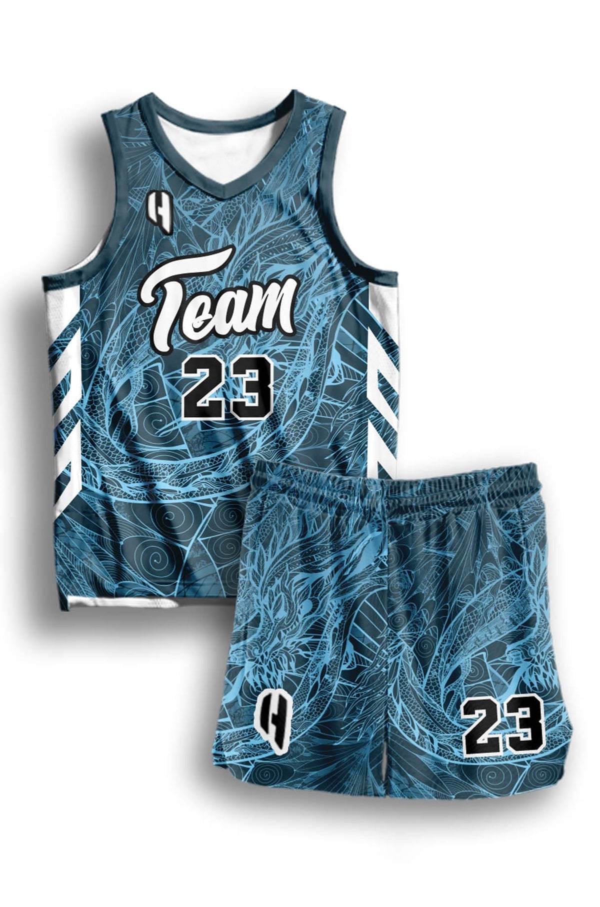 Custom Basketball Jersey and Shorts Set with Personalized Player Name, Number, and Team Name | HX399BS | Customize This!
