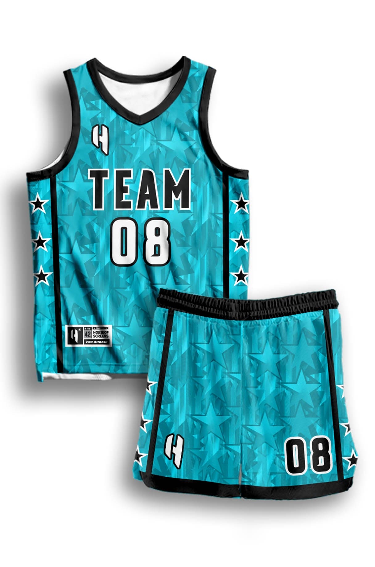 Custom Basketball Jersey and Shorts Set with Personalized Player Name, Number, and Team Name | HX402BS | Customize This!