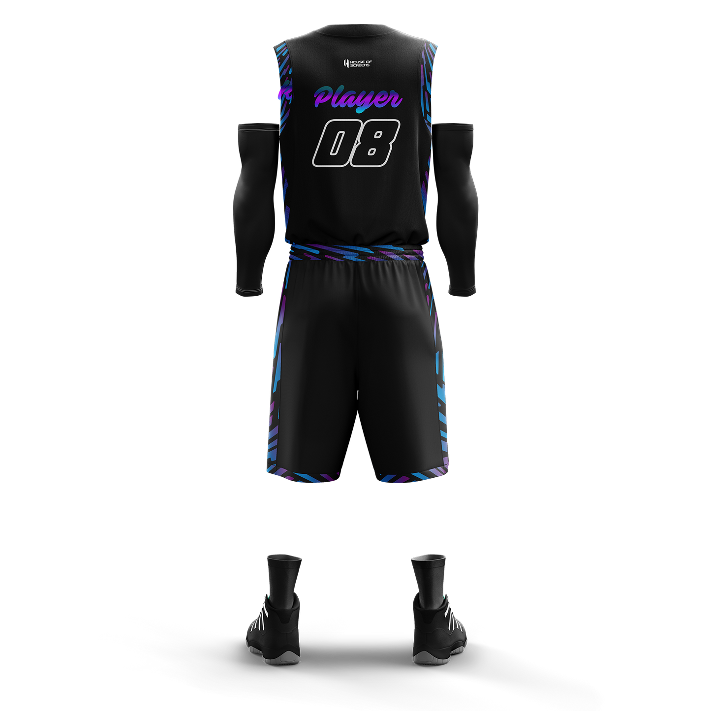 Custom KIDS Basketball Jersey and Shorts Set with Personalized Player Name, Number, and Team Name | HX40BS | Customize This!