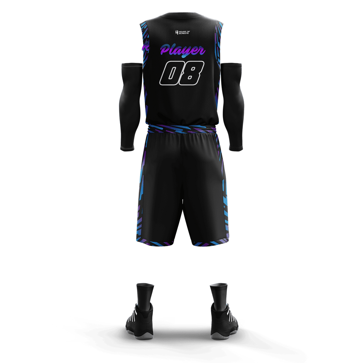 Custom Basketball Jersey and Shorts Set with Personalized Player Name, Number, and Team Name | HX40BS | Customize This!