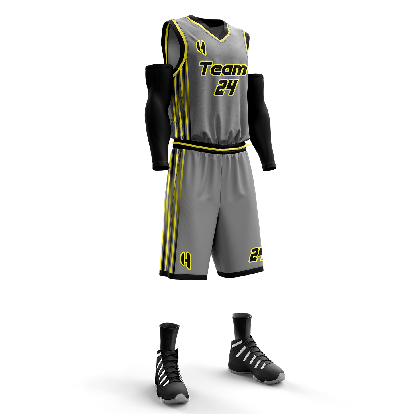 Custom KIDS Basketball Jersey and Shorts Set with Personalized Player Name, Number, and Team Name | HX42BS | Customize This!