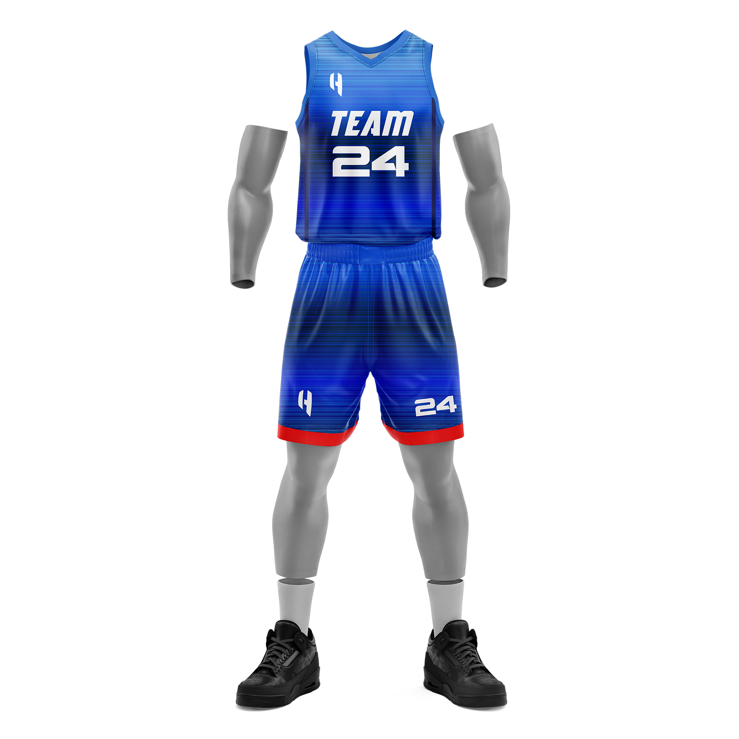 Custom KIDS Basketball Jersey and Shorts Set with Personalized Player Name, Number, and Team Name | HX63BS | Customize This!