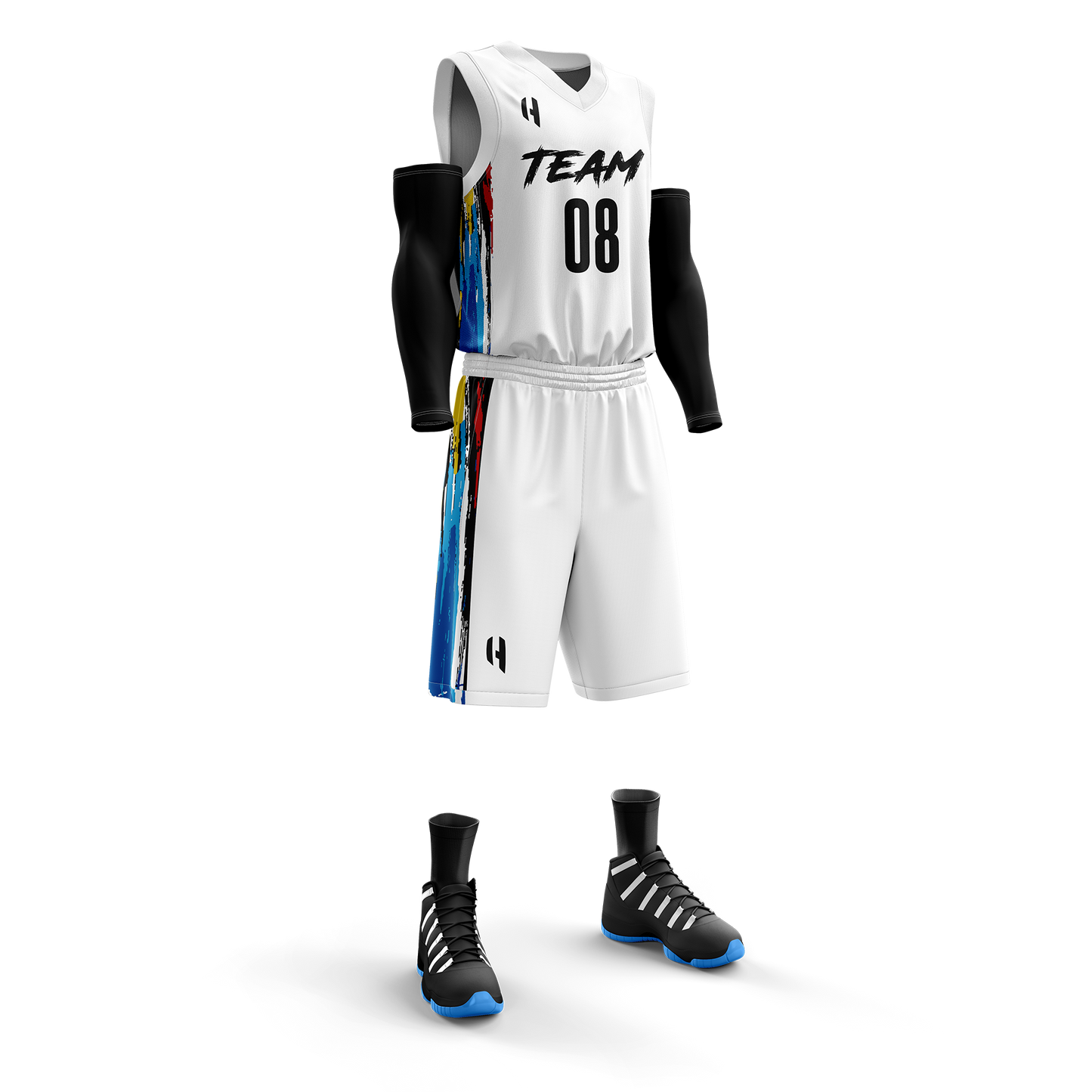 Custom KIDS Basketball Jersey and Shorts Set with Personalized Player Name, Number, and Team Name | HX74BS | Customize This!