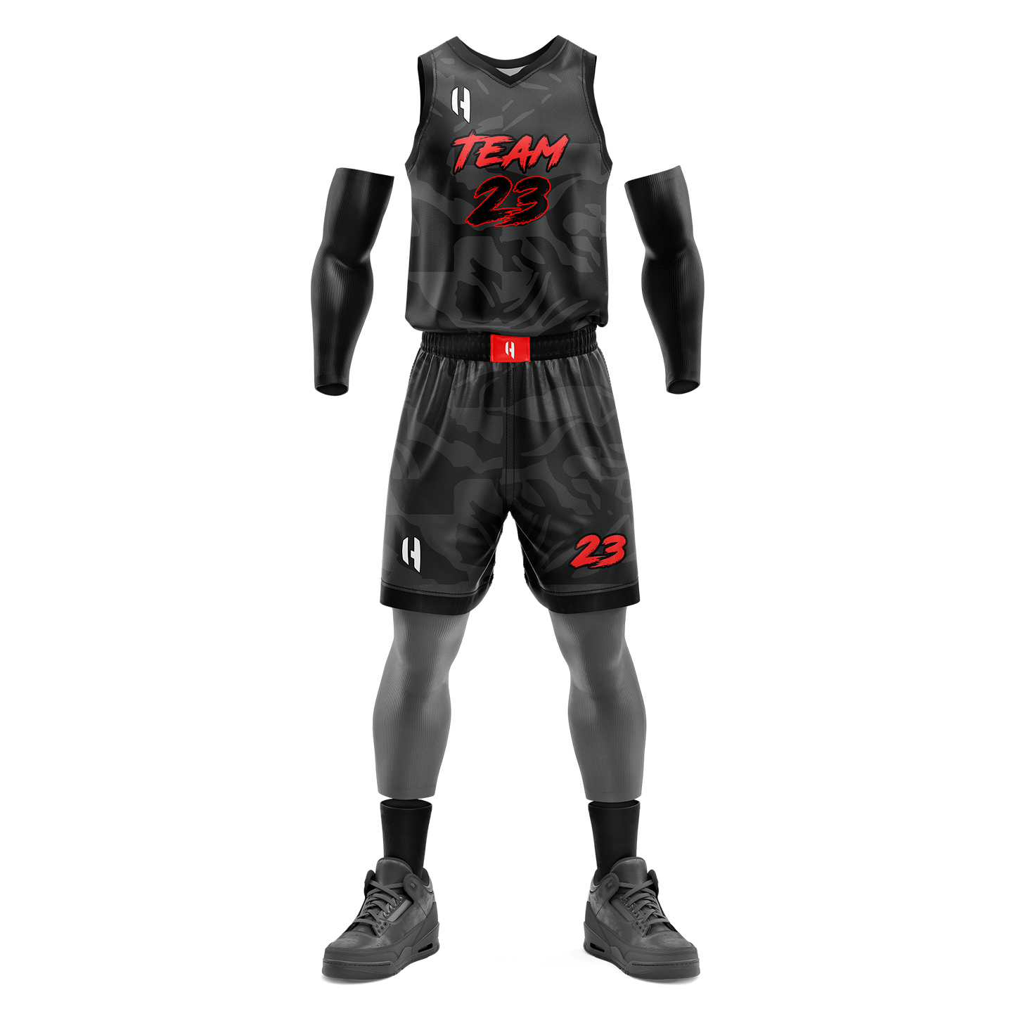 Custom KIDS Basketball Jersey and Shorts Set with Personalized Player Name, Number, and Team Name | HX82BS | Customize This!