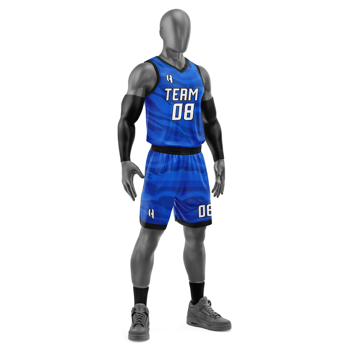 Custom KIDS Basketball Jersey and Shorts Set with Personalized Player Name, Number, and Team Name | HX85BS | Customize This!