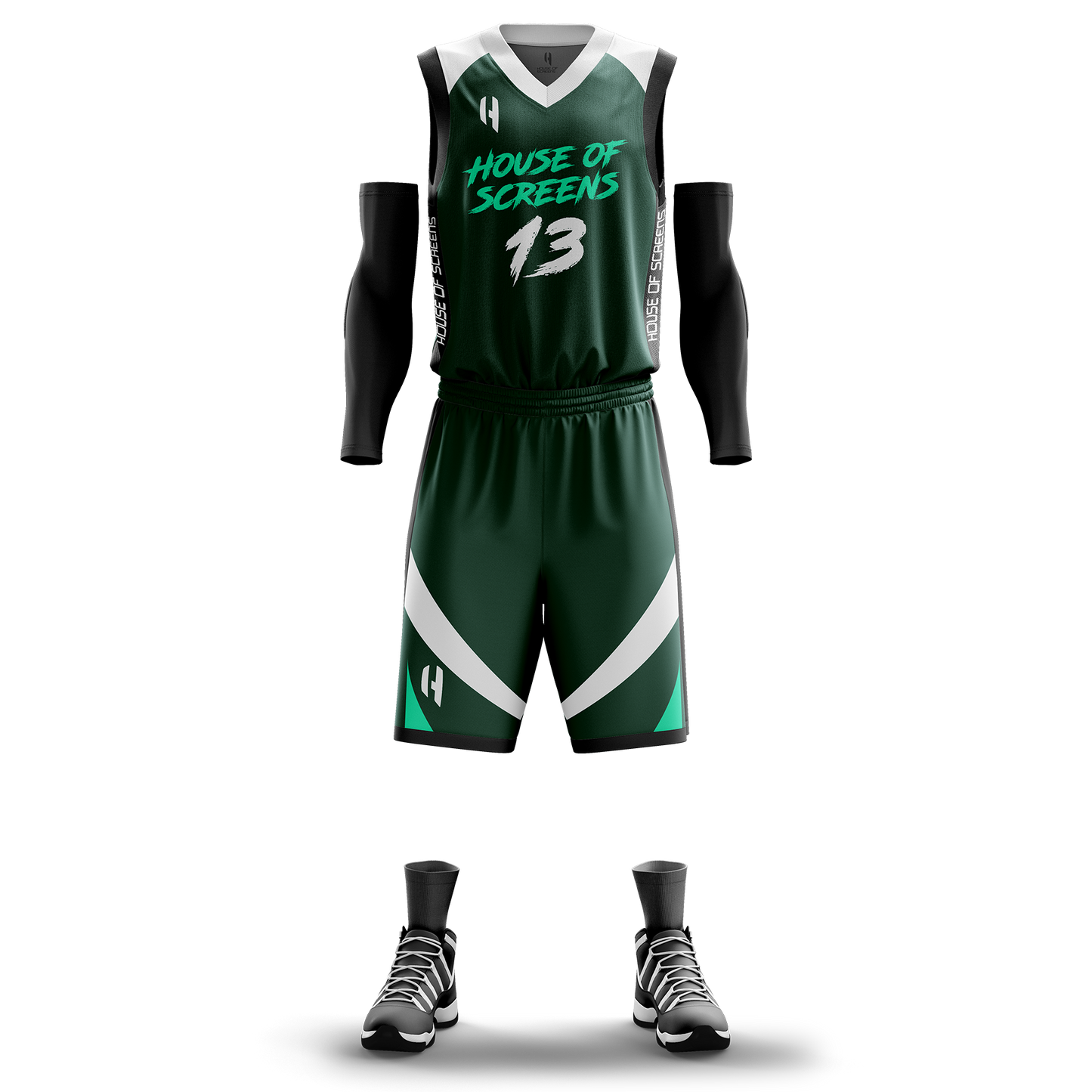 Custom KIDS Basketball Jersey and Shorts Set with Personalized Player Name, Number, and Team Name | HX91BS | Customize This!