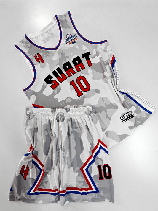 Custom Basketball Jersey and Shorts Set with Personalized Player Name, Number, and Team Name | HX414BS | Customize This!