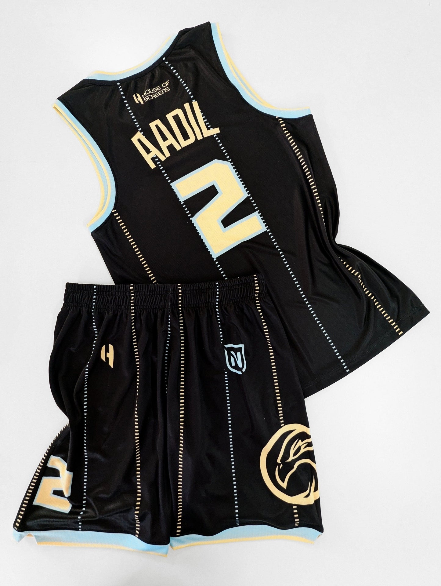 Custom Basketball Jersey and Shorts Set with Personalized Player Name, Number, and Team Name | HX417BS | Customize This!