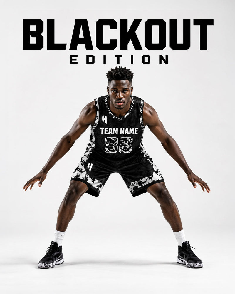 BlackOut Edition Basketball Uniforms