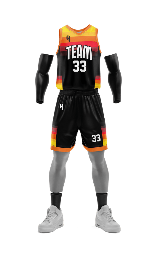 Custom KIDS Basketball Jersey and Shorts Set with Personalized Player Name, Number, and Team Name | HX190BS | Customize This!