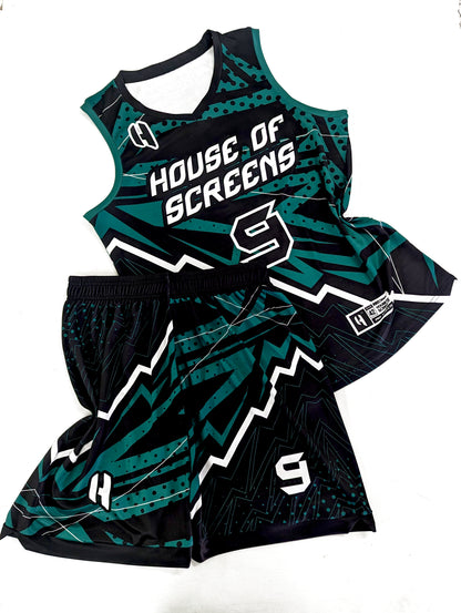 Custom Basketball Jersey and Shorts Set with Personalized Player Name, Number, and Team Name | HX477BS | Customize This!