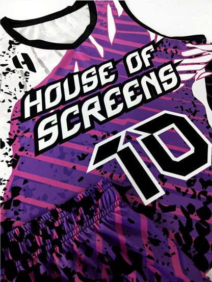 Custom Basketball Jersey and Shorts Set with Personalized Player Name, Number, and Team Name | HX478BS | Customize This!