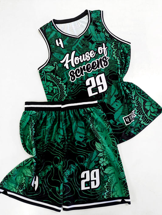 Custom Basketball Jersey and Shorts Set with Personalized Player Name, Number, and Team Name | HX486BS | Customize This!