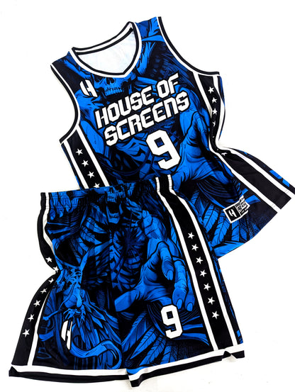 Custom Basketball Jersey and Shorts Set with Personalized Player Name, Number, and Team Name | HX473BS | Customize This!