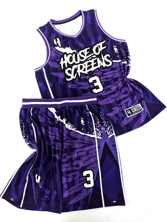 Custom Basketball Jersey and Shorts Set with Personalized Player Name, Number, and Team Name | HX454BS | Customize This!