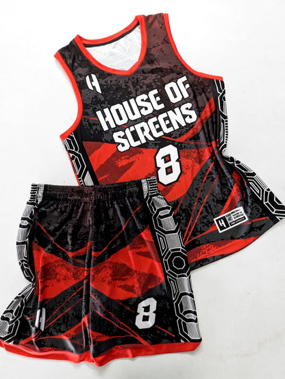 Custom Basketball Jersey and Shorts Set with Personalized Player Name, Number, and Team Name | HX431BS | Customize This!