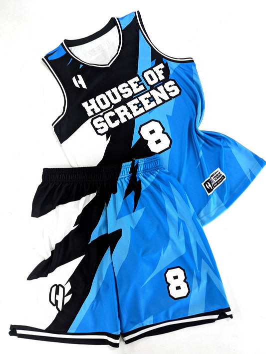 Custom Basketball Jersey and Shorts Set with Personalized Player Name, Number, and Team Name | HX450BS | Customize This!