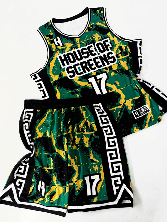 Premium PRO Custom Basketball Jersey and Shorts Set with Enhanced Side Cuts| Personalized Player Name, Number, and Team Name | HX499BS-PRO | Customize This!