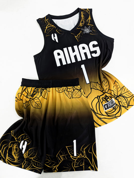 Custom Basketball Jersey and Shorts Set with Personalized Player Name, Number, and Team Name | HX210BS | Customize This!
